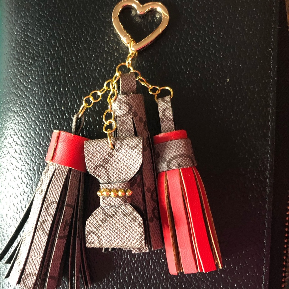 Brown Tassel Keychain